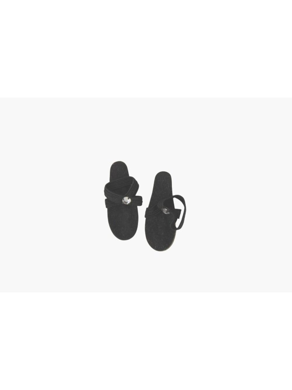 Jill Doll Black Heels Strappy Sandal Kitten Vintage Vogue 94682